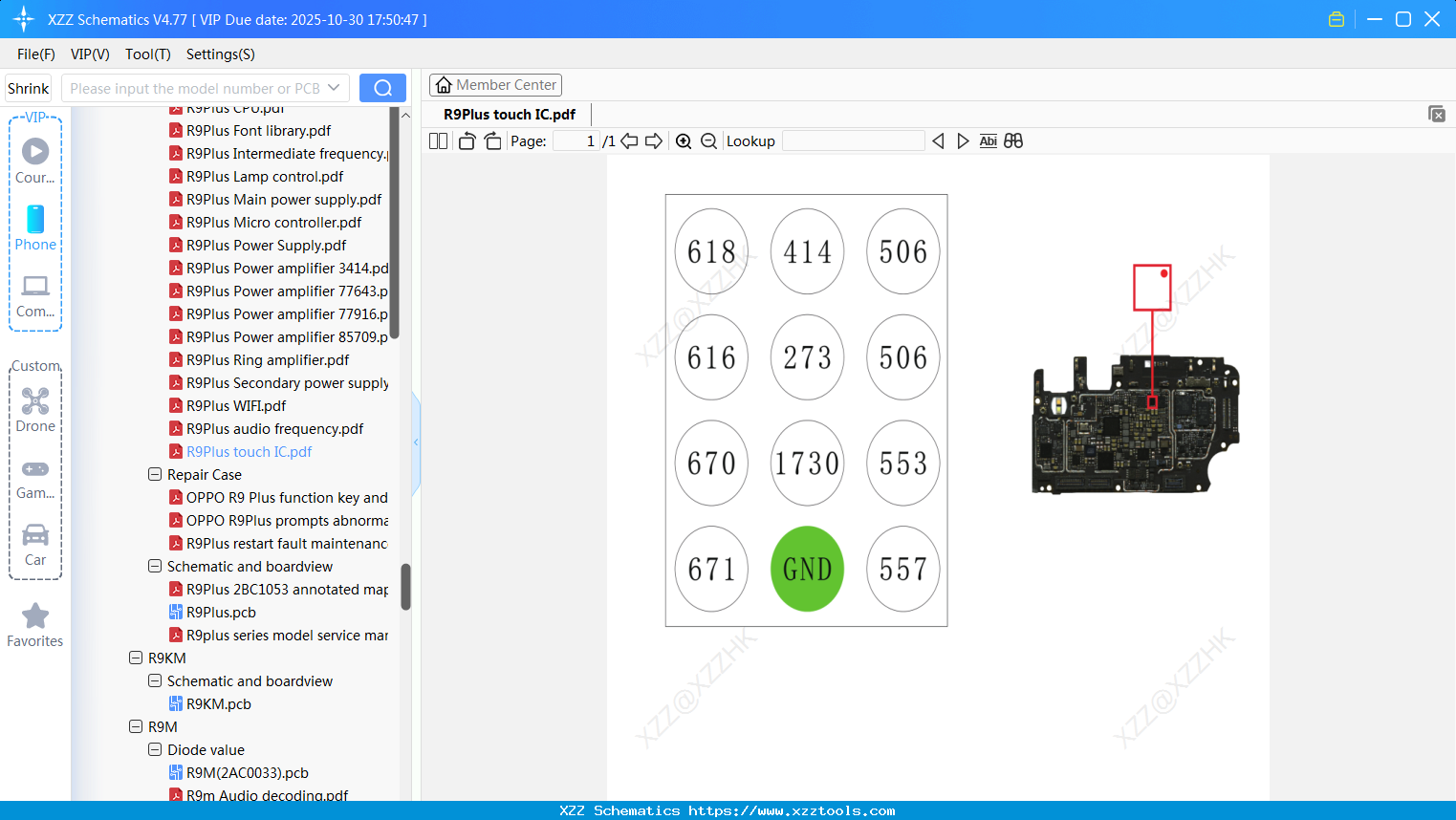 OPPO R9Plus Touch IC
